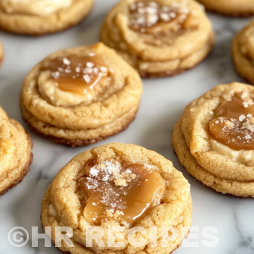 Salted Caramel Cheesecake Cookies Recipe taken with iphone 15 pro max --iw 2 --ar 4:5 --v 6.1 --raw