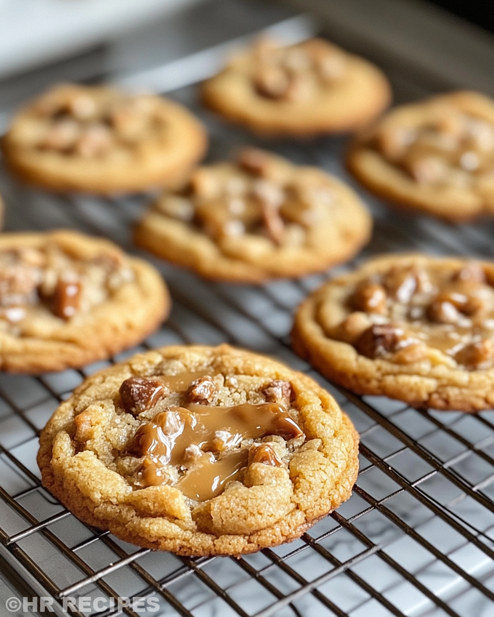 Ingredients mixture for salted caramel cookie dough