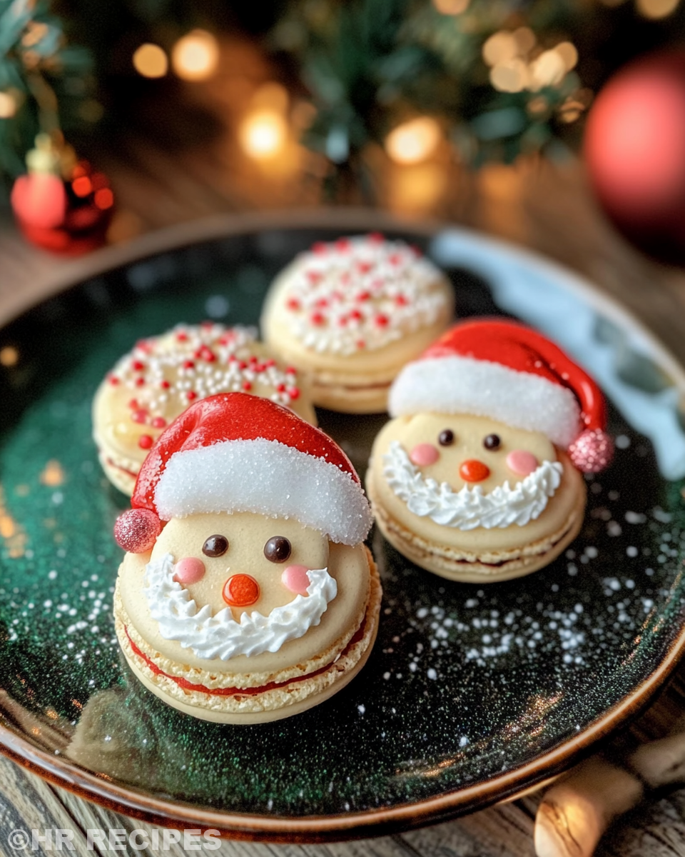 Macaron batter piped onto trays rest with skin formation