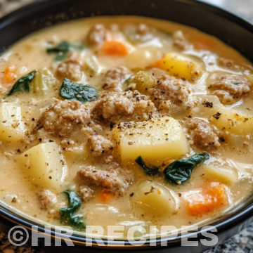 Sausage Potato Soup taken with iphone 15 pro max --iw 2 --ar 4:5 --v 6.1 --raw