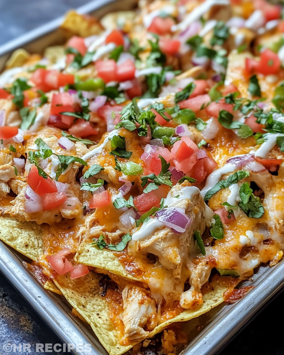 Ingredients laid out for chicken nachos layering