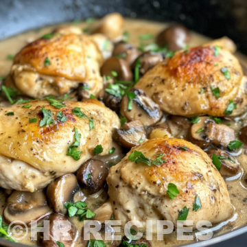 Skillet Chicken And Mushroom Wine Sauce taken with iphone 15 pro max --iw 2 --ar 4:5 --v 6.1 --raw