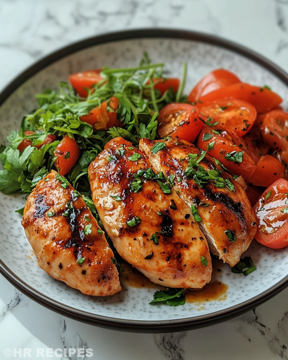 Creamy chicken cooking in pressure cooker with garlic and sauce