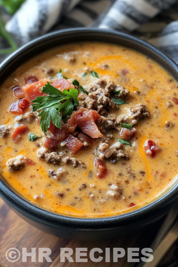 Slow Cooker Bacon Cheeseburger Soup taken with iphone 15 pro max --iw 2 --ar 4:5 --v 6.1 --raw