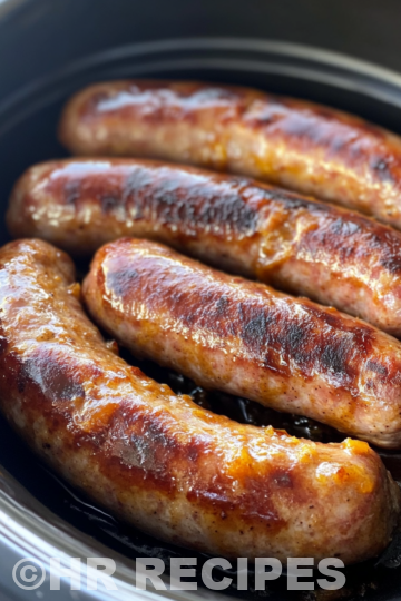 Slow Cooker Beer Brats taken with iphone 15 pro max --iw 2 --ar 4:5 --v 6.1 --raw