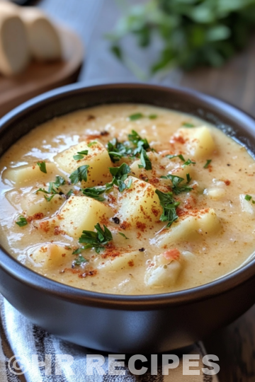Slow Cooker Cajun Potato Soup taken with iphone 15 pro max --iw 2 --ar 4:5 --v 6.1 --raw