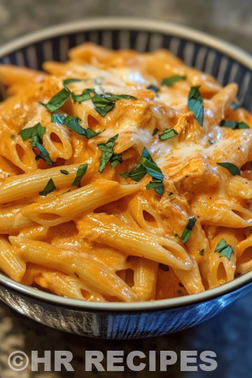 Slow Cooker Cheesy Chicken Penne taken with iphone 15 pro max --iw 2 --ar 4:5 --v 6.1 --raw