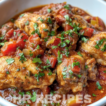 Slow Cooker Chicken Cacciatore taken with iphone 15 pro max --iw 2 --ar 4:5 --v 6.1 --raw