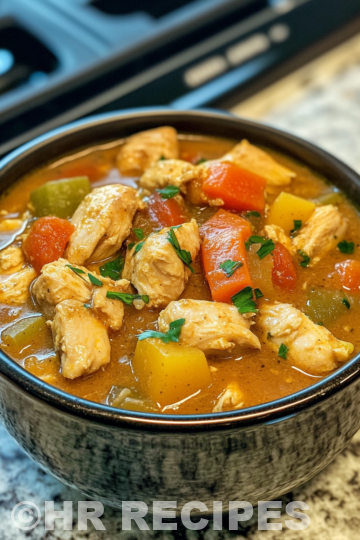 Slow Cooker Chicken Stew Recipe taken with iphone 15 pro max --iw 2 --ar 4:5 --v 6.1 --raw