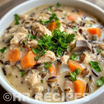 Slow Cooker Chicken Wild Rice Soup taken with iphone 15 pro max --iw 2 --ar 4:5 --v 6.1 --raw