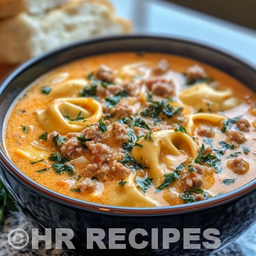 Slow Cooker Creamy Sausage Tortellini Soup taken with iphone 15 pro max --iw 2 --ar 4:5 --v 6.1 --raw