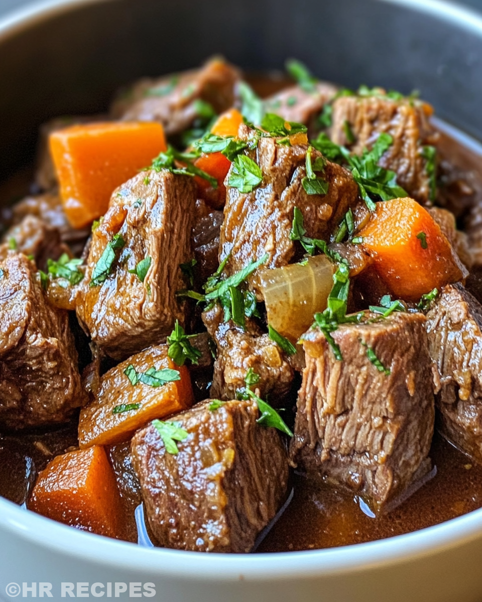 Plated broiled pork belly with crispy skin served hot