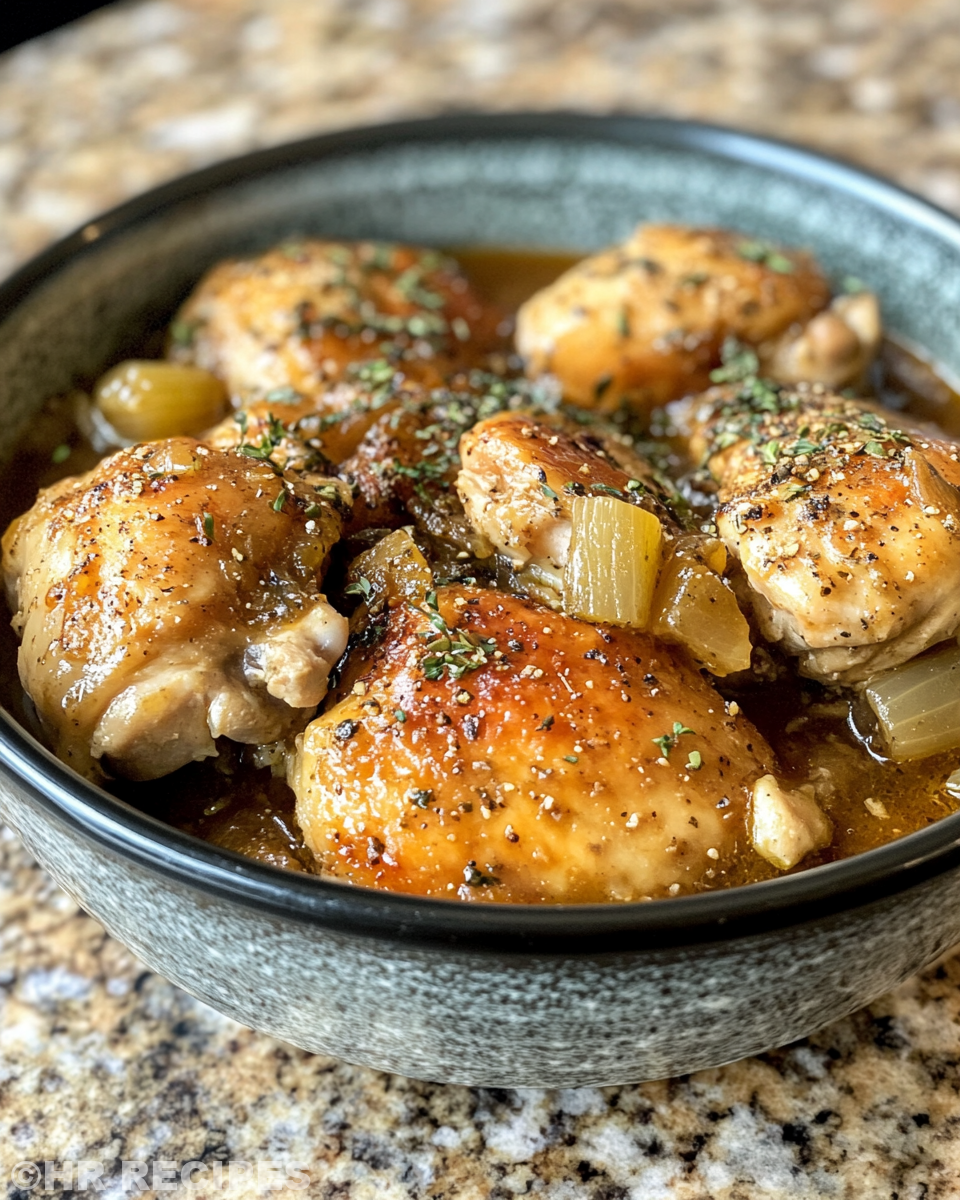 Ingredients for slow cooker whole chicken arranged on kitchen counter