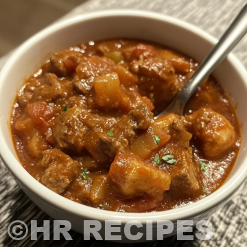 Slow Cooker Goulash taken with iphone 15 pro max --iw 2 --ar 4:5 --v 6.1 --raw