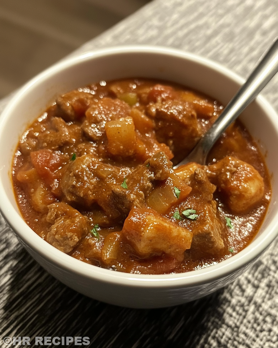 Pressure cooker float valve rising as goulash cooks