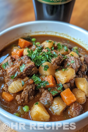 Slow Cooker Guinness Beef Stew taken with iphone 15 pro max --iw 2 --ar 4:5 --v 6.1 --raw