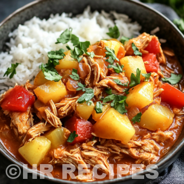 Slow Cooker Hawaiian Chicken Recipe taken with iphone 15 pro max --iw 2 --ar 4:5 --v 6.1 --raw