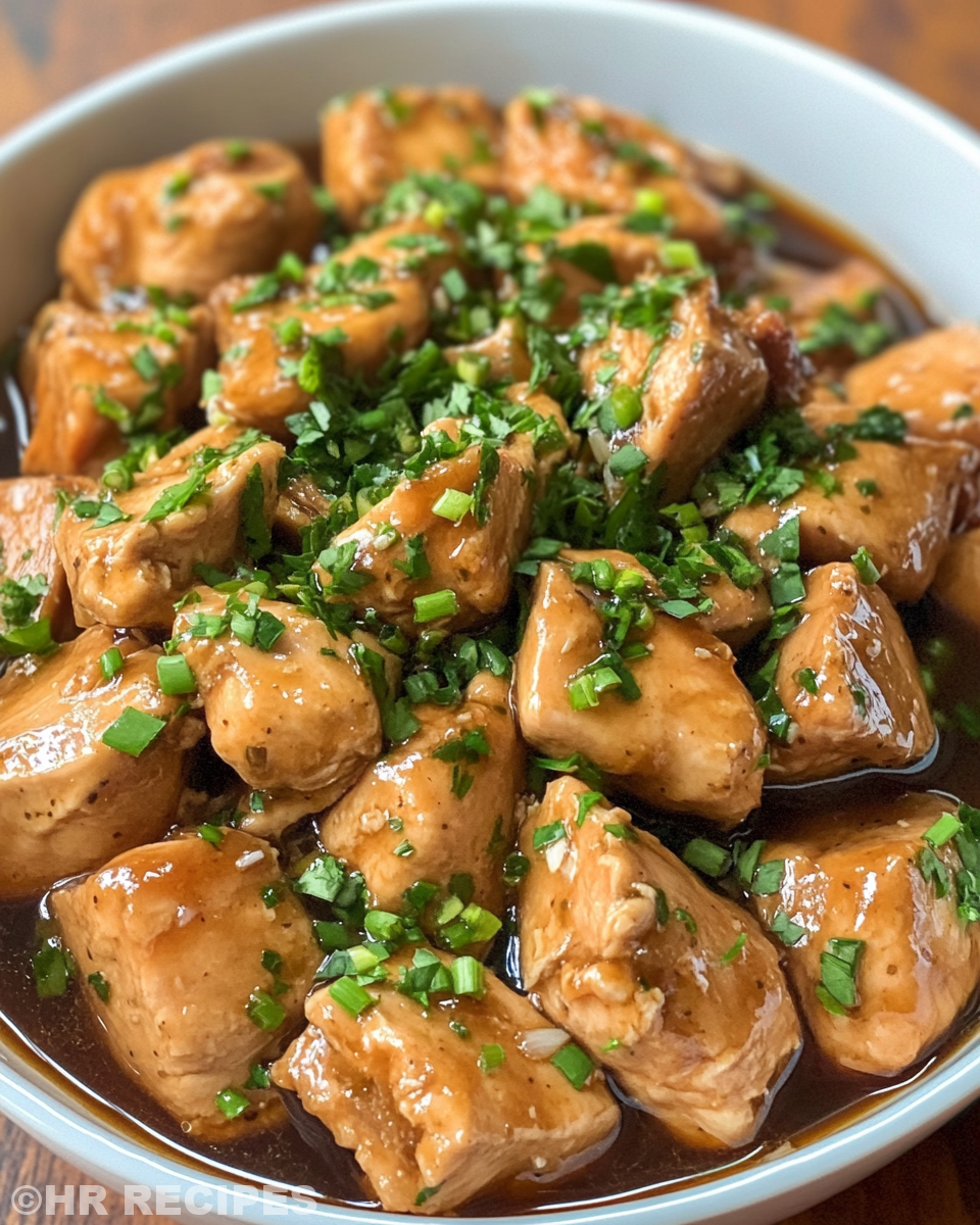 Ingredients for honey garlic chicken in a crockpot