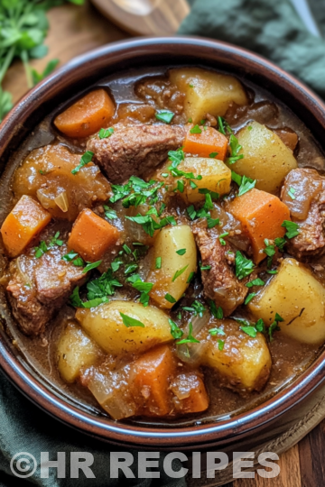 Slow Cooker Irish Dublin Coddle taken with iphone 15 pro max --iw 2 --ar 4:5 --v 6.1 --raw