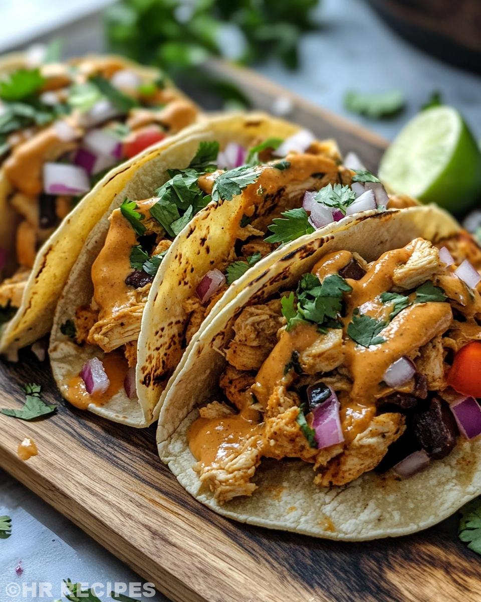 Ingredients for queso chicken tacos in pressure cooker