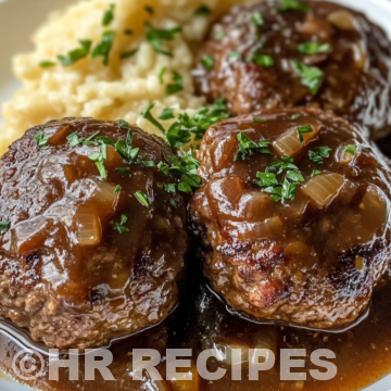 Slow Cooker Salisbury Steak Recipe taken with iphone 15 pro max --iw 2 --ar 4:5 --v 6.1 --raw