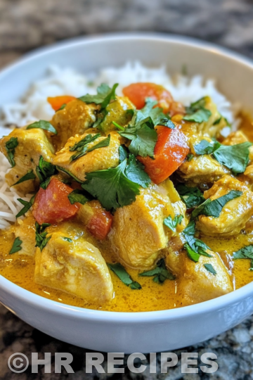 Slow Cooker Yellow Chicken Curry taken with iphone 15 pro max --iw 2 --ar 4:5 --v 6.1 --raw