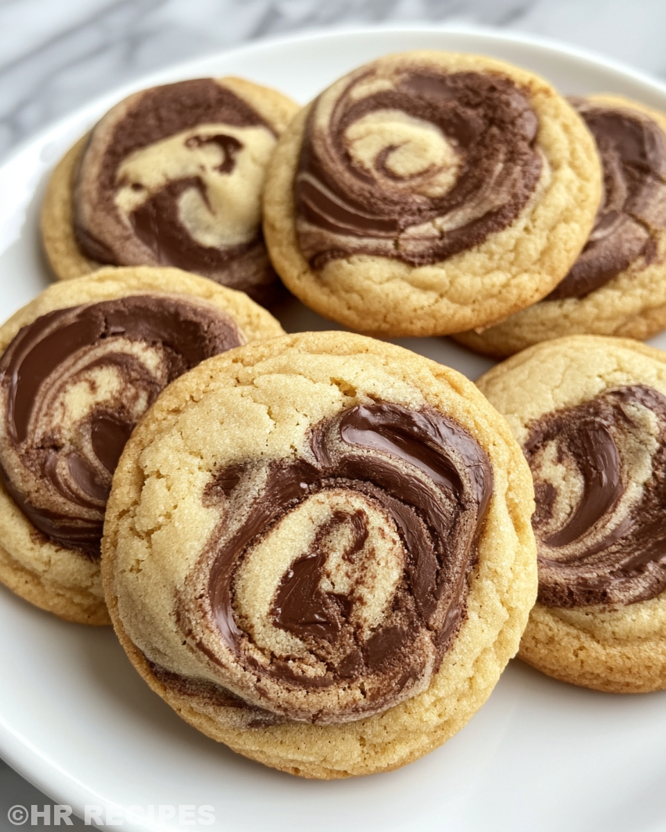Ingredients and dough for chocolate peanut butter marbled cookies ready to be mixed