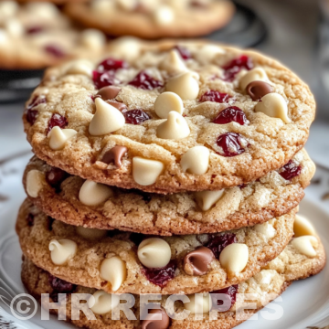 Soft Baked White Chocolate Chip Cranberry Cookies taken with iphone 15 pro max --iw 2 --ar 4:5 --v 6.1 --raw