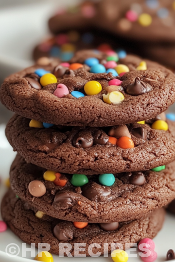 Soft Chocolate Mm Cookies taken with iphone 15 pro max --iw 2 --ar 4:5 --v 6.1 --raw