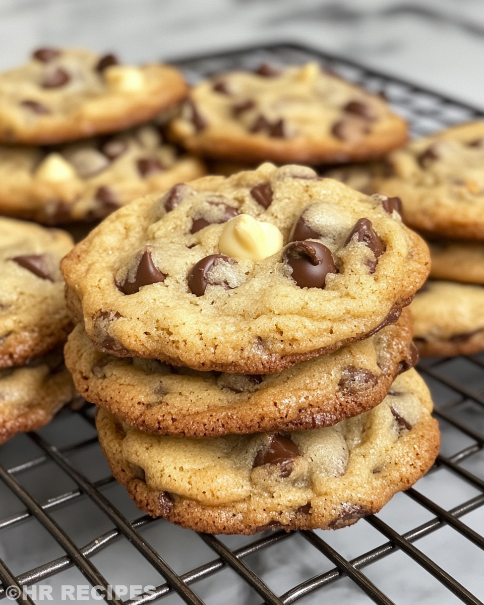 Ingredients and dough mixture for cream cheese chocolate chip cookies