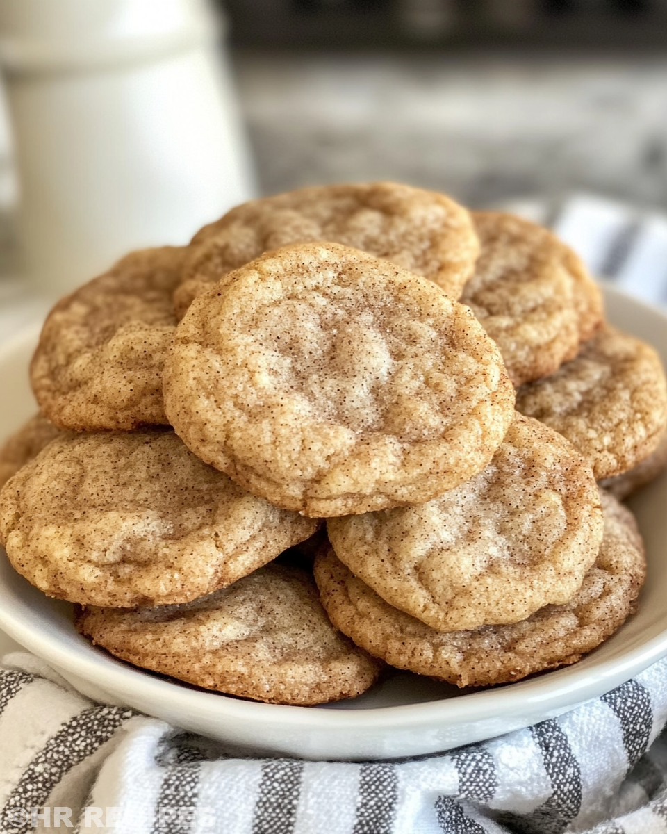 Mixing ingredients and rolling dough balls in cinnamon sugar