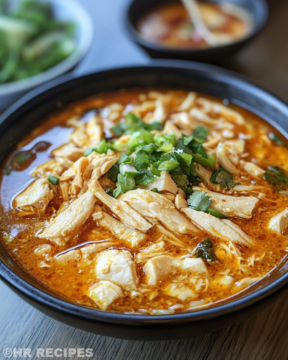 Chopped ingredients including bell peppers and mushrooms ready for sauté in creamy spicy soup