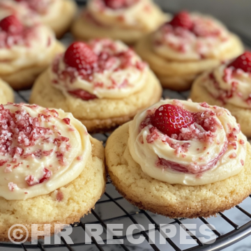 Strawberry Cheesecake Cookies taken with iphone 15 pro max --iw 2 --ar 4:5 --v 6.1 --raw