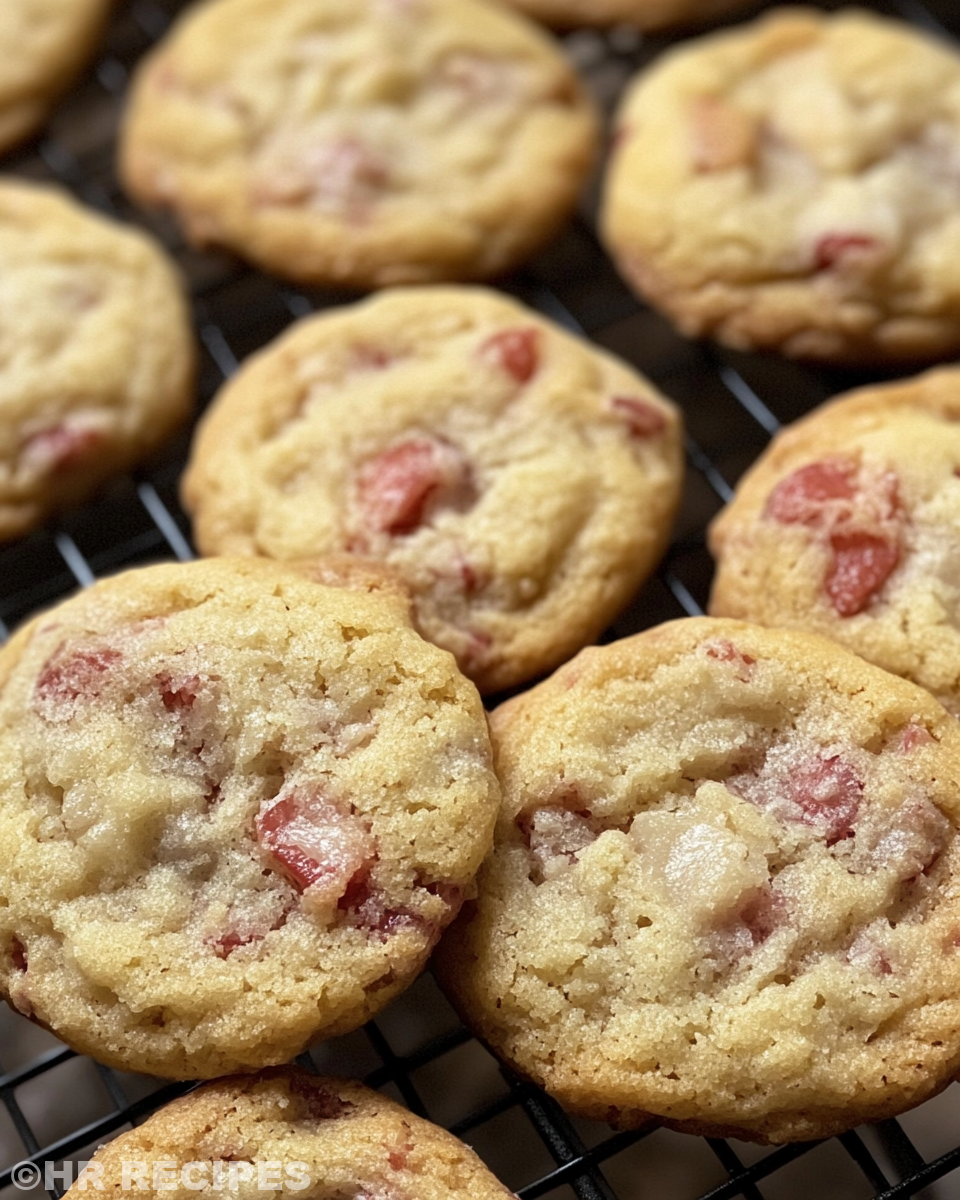 Mixing strawberry cookie dough with white chocolate chips