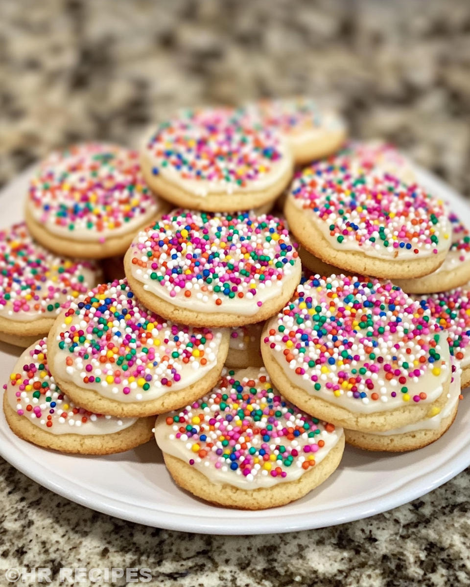 Close up of soft sugar cookie with golden edge and sugar crystals
