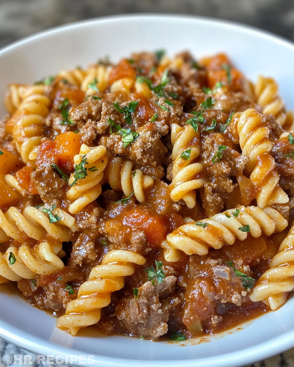 Ingredients for slow cooker beef ragu including flank steak and crushed tomatoes
