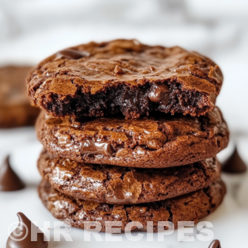 Super Fudgy Brownie Cookies taken with iphone 15 pro max --iw 2 --ar 4:5 --v 6.1 --raw