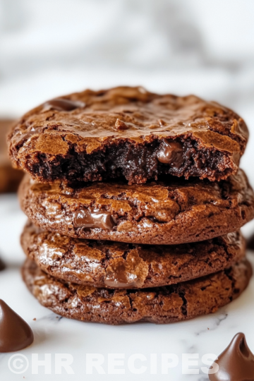 Super Fudgy Brownie Cookies taken with iphone 15 pro max --iw 2 --ar 4:5 --v 6.1 --raw