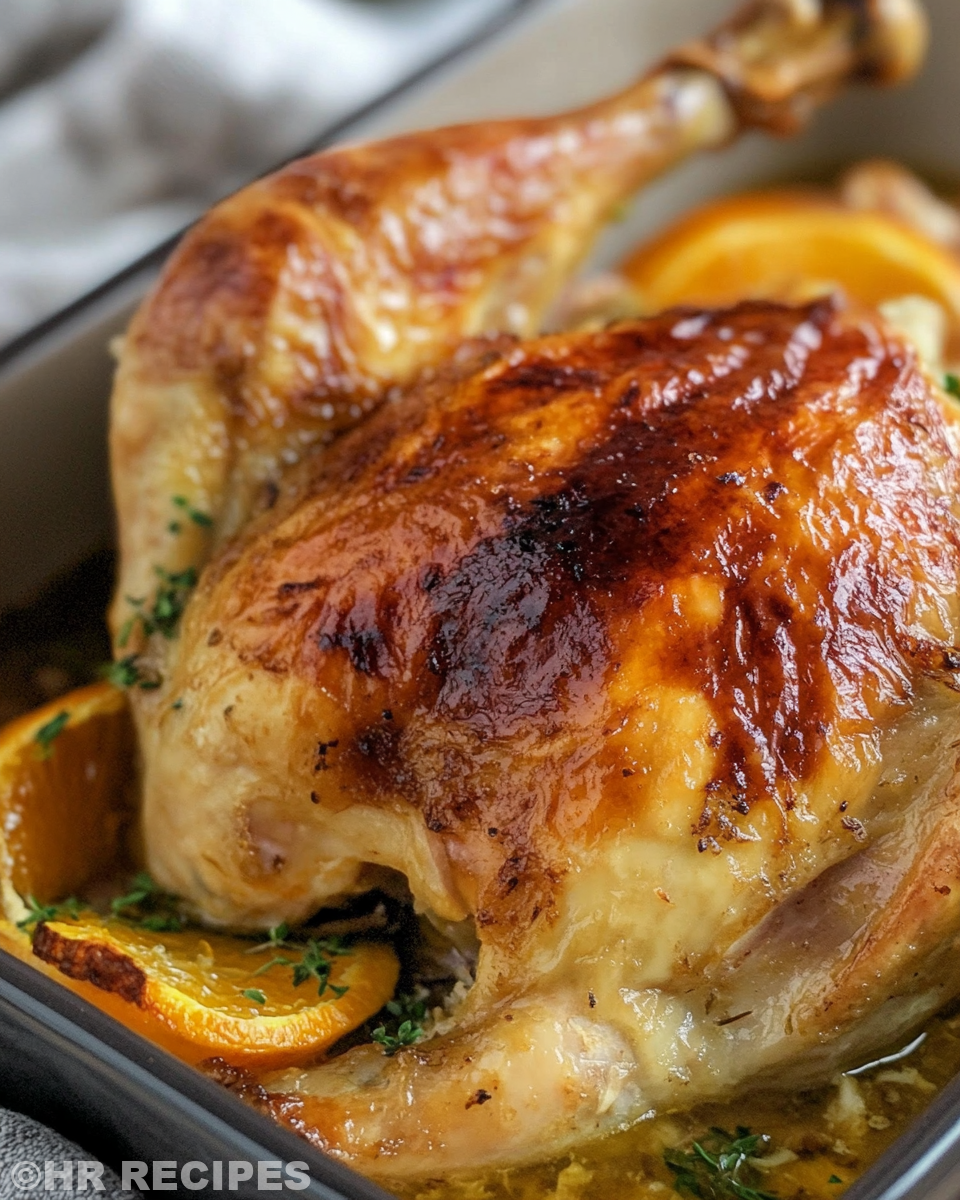 Serving of tender Instant Pot Orange Chicken garnished with green onions and orange zest