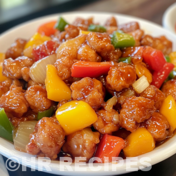 Sweet And Sour Chicken taken with iphone 15 pro max --iw 2 --ar 4:5 --v 6.1 --raw