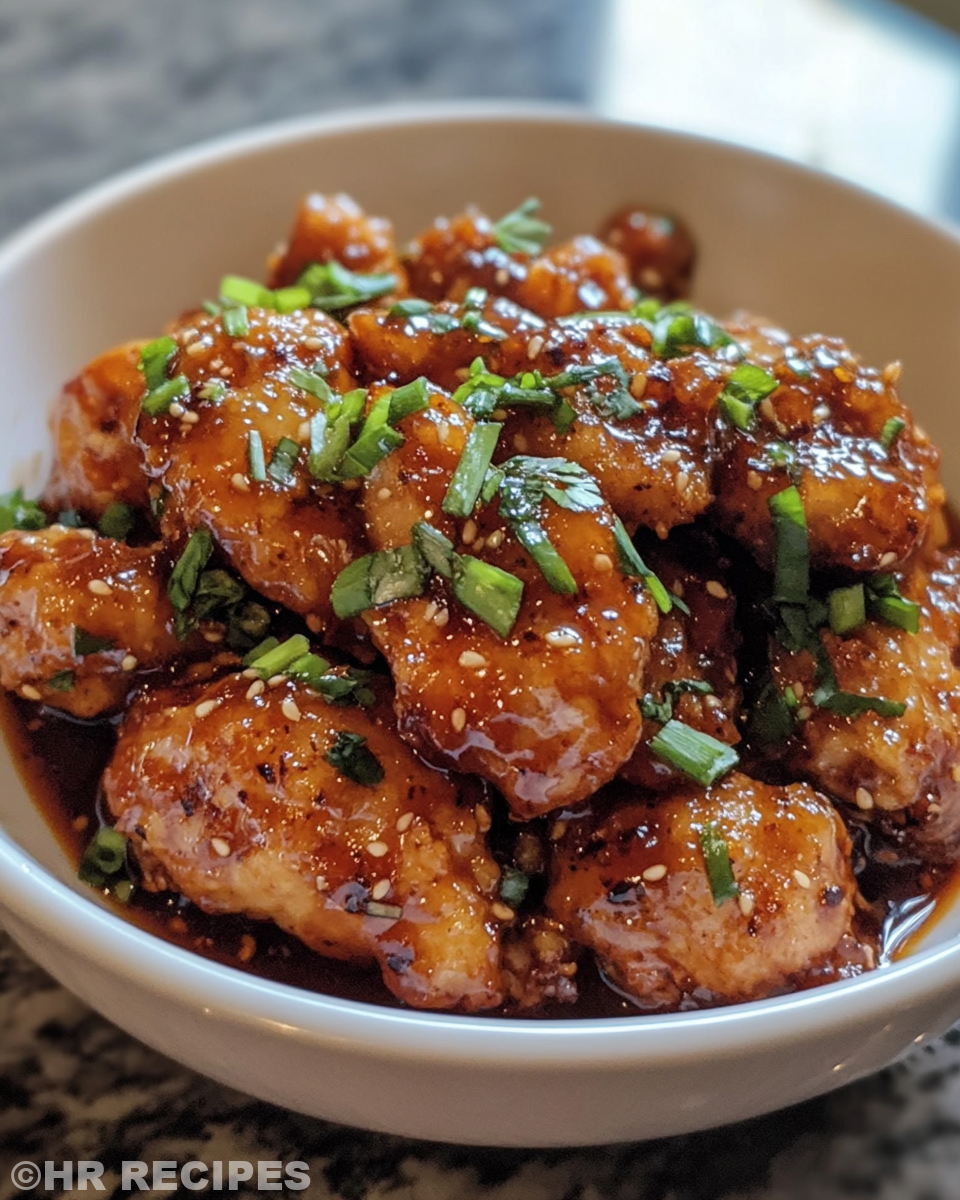 Sweet and spicy honey pepper chicken fresh and crispy