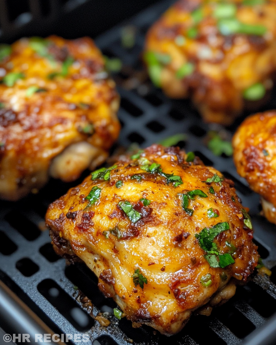 Sweet chili chicken thighs steaming in pot, cooking to tender perfection
