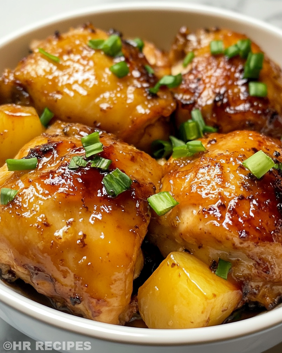 Ingredients for Sweet Hawaiian Chicken recipe laid out