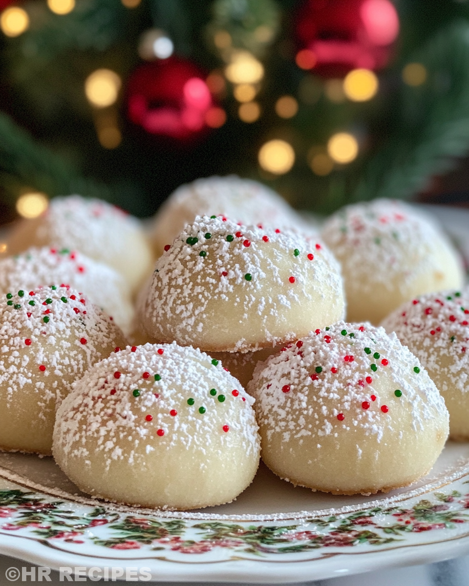 Sweetened condensed milk snowball cookies baking inside a pressure cooker
