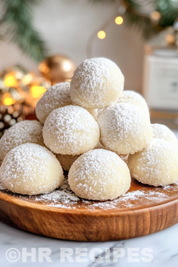 Sweetened Condensed Milk Snowball Cookies taken with iphone 15 pro max --iw 2 --ar 4:5 --v 6.1 --raw