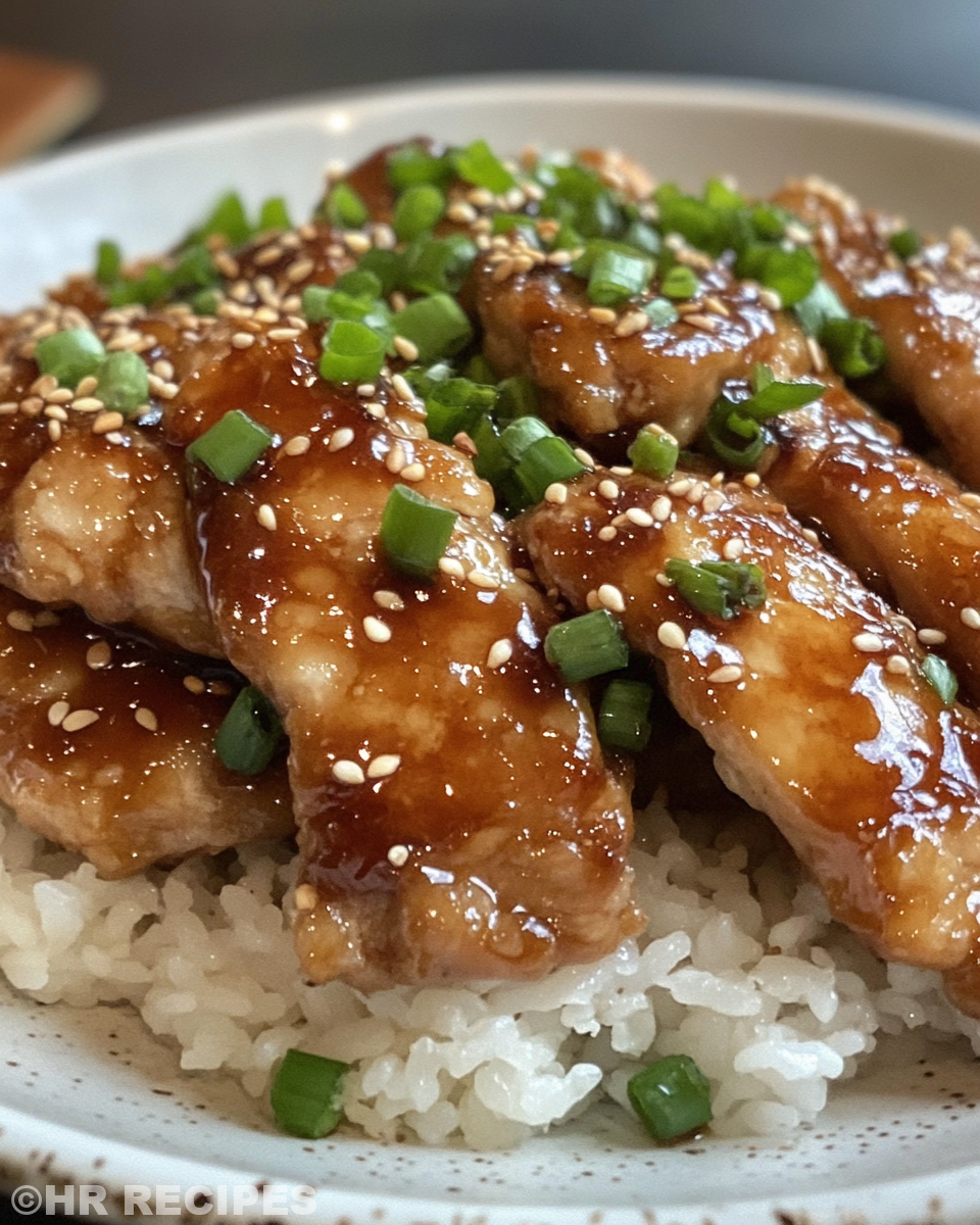 Pressure cooker teriyaki chicken steaming and smelling delicious