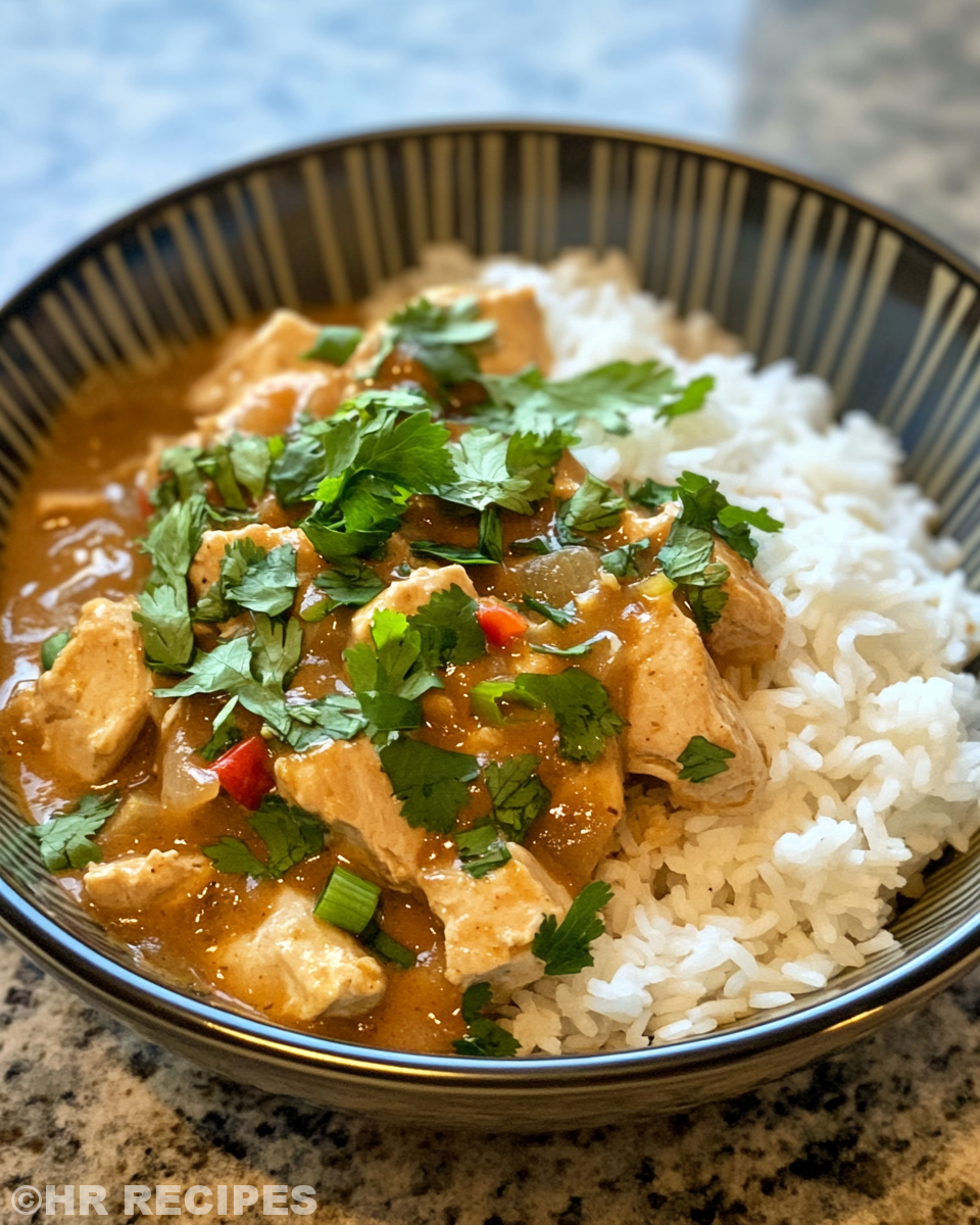 Ingredients for pressure cooker peanut chicken on kitchen counter
