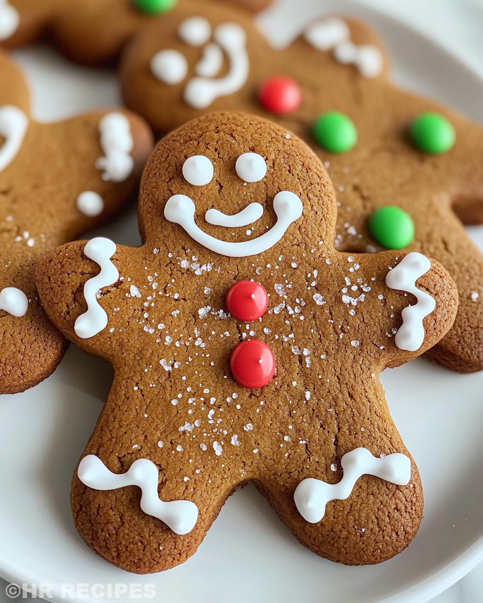 Ingredients for soft and chewy gingerbread man cookies