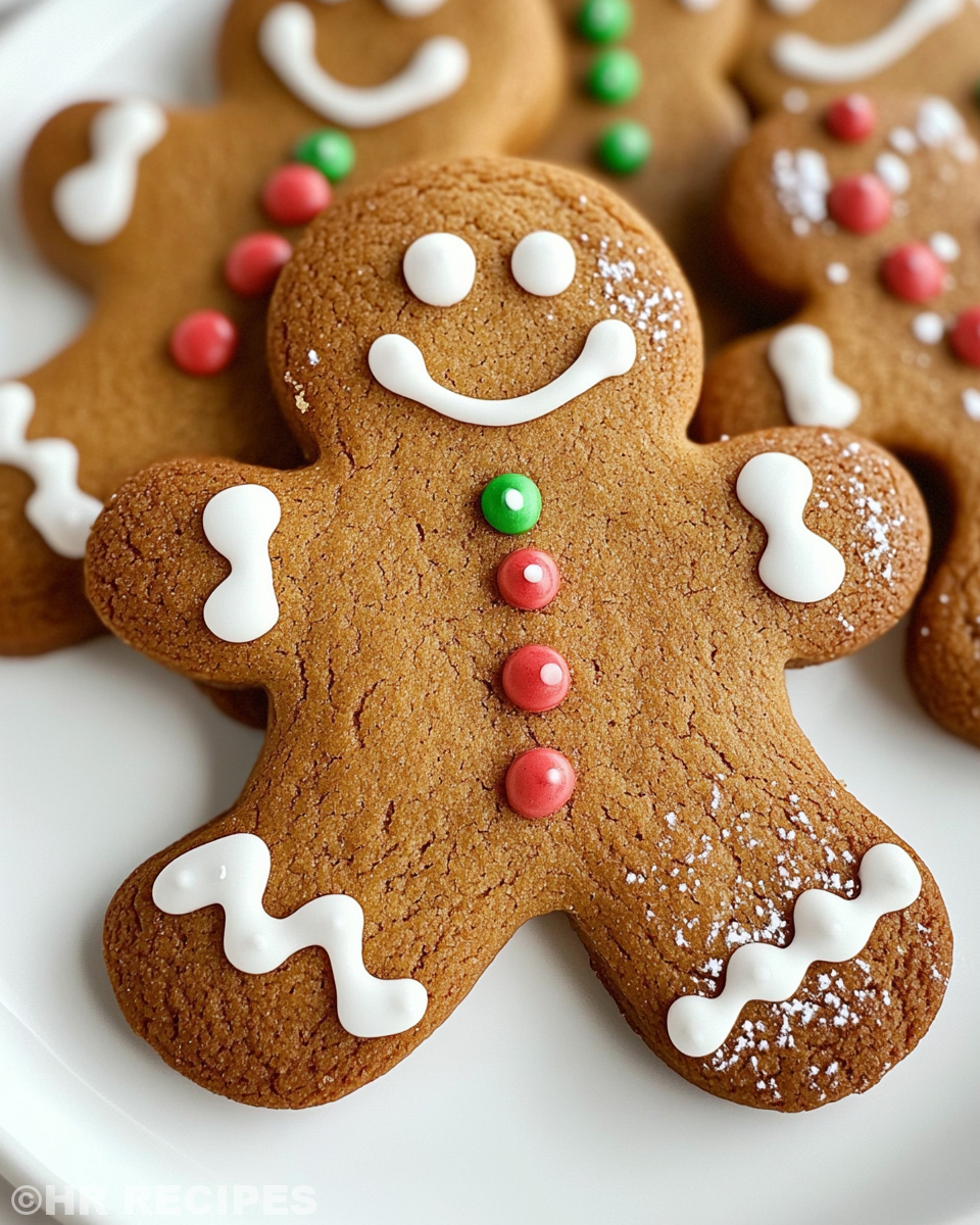 Soft and chewy gingerbread man cookies fresh from pressure cooker