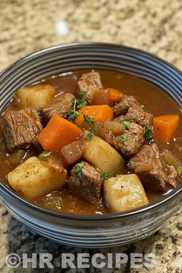 The Crockpot Beef Stew taken with iphone 15 pro max --iw 2 --ar 4:5 --v 6.1 --raw
